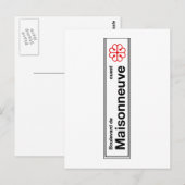 Carte Postale Symbole du boulevard de Maisonneuve, rue Montréal (Devant / Derrière)