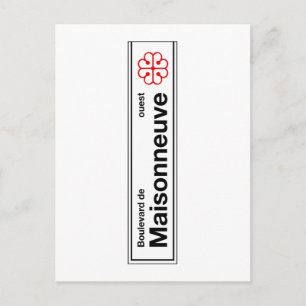 Carte Postale Symbole du boulevard de Maisonneuve, rue Montréal