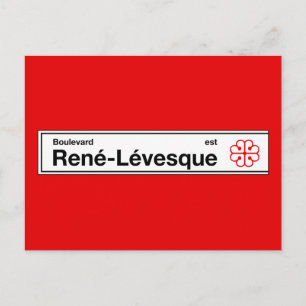 Carte Postale Symbole du boulevard René-Levesque, rue Montréal