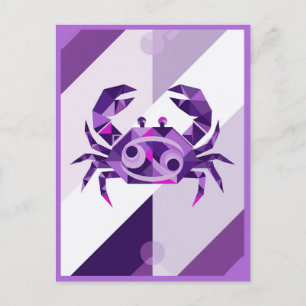 Carte Postale Symbole du cancer du zodiaque