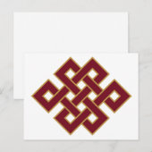 Carte Postale Symbole du nœud sans fin (Devant / Derrière)
