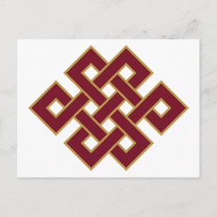 Carte Postale Symbole du nœud sans fin