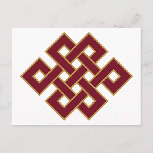 Carte Postale Symbole du nœud sans fin (Devant)