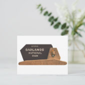 Carte Postale Symbole du parc national des Badlands (Debout devant)