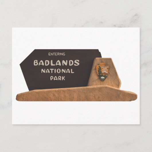 Carte Postale Symbole du parc national des Badlands (Devant)