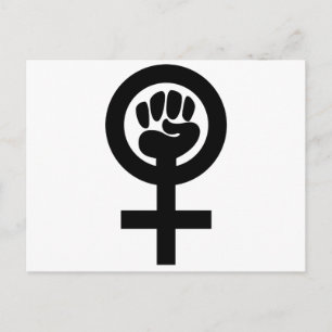 Carte Postale Symbole du pouvoir des femmes
