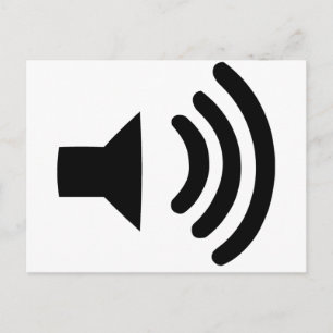 Carte Postale Symbole du volume sonore