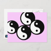Carte Postale Symbole du yin yang (Devant / Derrière)