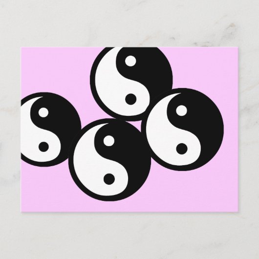 Carte Postale Symbole du yin yang (Devant)