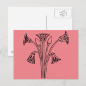 Carte Postale Symbole égyptien : Lotus (Devant / Derrière)