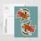 Carte Postale Symbole éolien maya (Devant / Derrière)