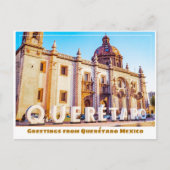 Carte Postale Symbole et église du Querétaro Mexique (Devant)