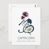 Carte Postale SYMBOLE ÉTOILE Zodiaque Capricorne (Devant / Derrière)