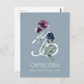 Carte Postale SYMBOLE ÉTOILE Zodiaque Capricorne (Devant / Derrière)