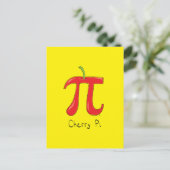 Carte Postale Symbole Fantaisie Math Cherry Pi (Debout devant)