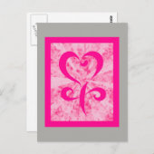 Carte Postale Symbole féminin (Devant / Derrière)