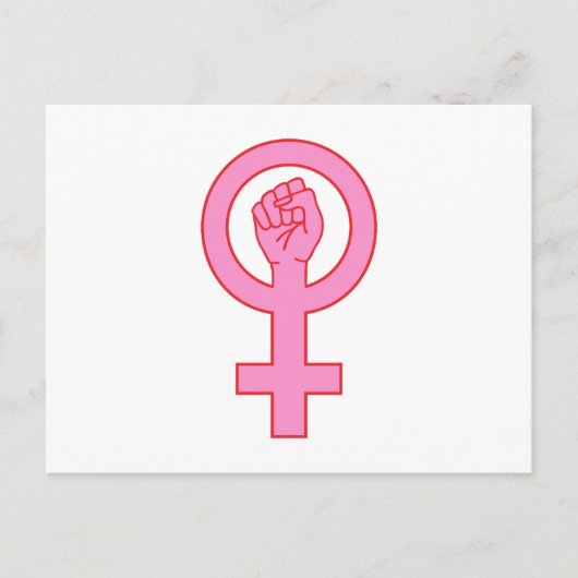 Carte Postale Symbole féminin à la main (Devant)