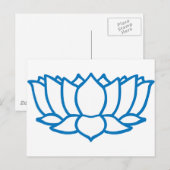 Carte Postale SYMBOLE Fleur Lotus (Devant / Derrière)