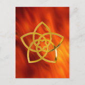 Carte Postale Symbole Fleur Vénus / OR (Devant)