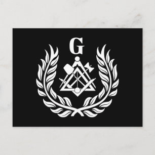 Carte Postale Symbole franc-maçonnerie