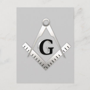 Carte Postale Symbole franc-maçonnerie