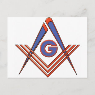 Carte Postale symbole Freemason