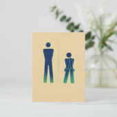 Carte Postale Symbole Funny Toilet (Debout devant)