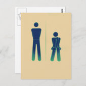 Carte Postale Symbole Funny Toilet (Devant / Derrière)