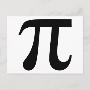 Carte Postale Symbole géant "Pi"