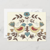 Carte Postale SYMBOLE Hex Amish néerlandais Pennsylvanie Bird Am (Devant / Derrière)