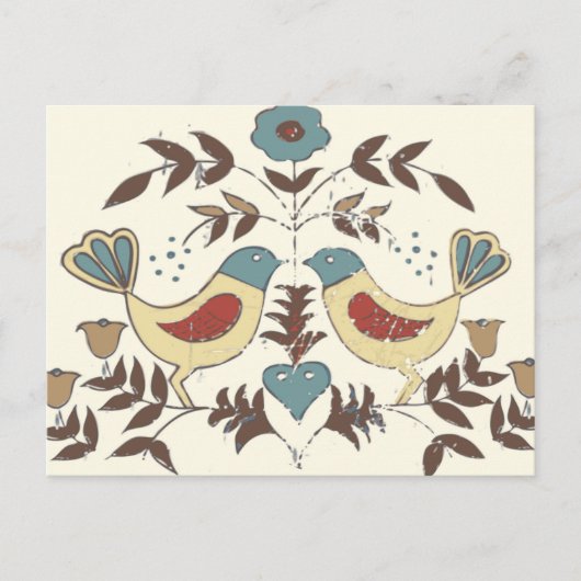 Carte Postale SYMBOLE Hex Amish néerlandais Pennsylvanie Bird Am (Devant)