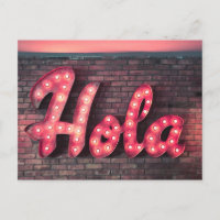 Symbole Hola espagnol Hello Neon