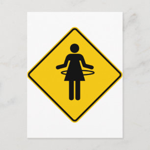 Carte Postale SYMBOLE Hula Hoop Zone Highway