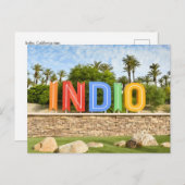 Carte Postale SYMBOLE INDIO, Californie (Devant / Derrière)