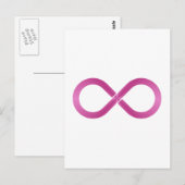Carte Postale Symbole infini (Devant / Derrière)