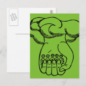 Carte Postale Symbole : Main Divine (Devant / Derrière)