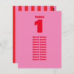 Carte Postale Symbole Mariage gras, rose et rouge