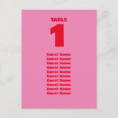 Carte Postale Symbole Mariage gras, rose et rouge (Devant)