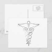 Carte Postale Symbole Médicale (Devant / Derrière)
