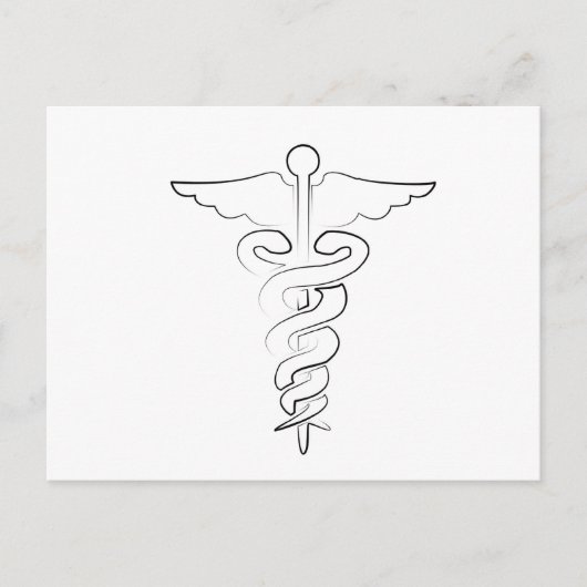 Carte Postale Symbole Médicale (Devant)