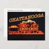 Carte Postale Symbole néon Chattanooga Choo Choo (Devant / Derrière)