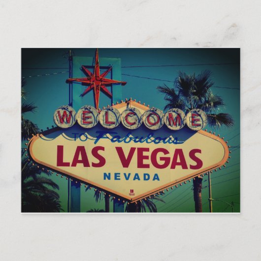 Carte Postale SYMBOLE NEON DE Las Vegas (Devant)