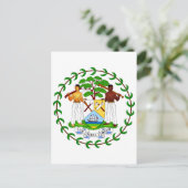 Carte Postale SYMBOLE OFFICIEL D'ARBRES HÉLAÏQUE DE Belize (Debout devant)