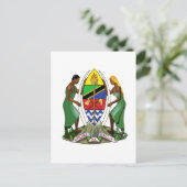 Carte Postale SYMBOLE OFFICIEL DE L'HÉROÏDE DE LA Tanzanie (Debout devant)
