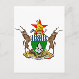 Carte Postale SYMBOLE OFFICIEL DE L'HÉROÏDE DU Zimbabwe