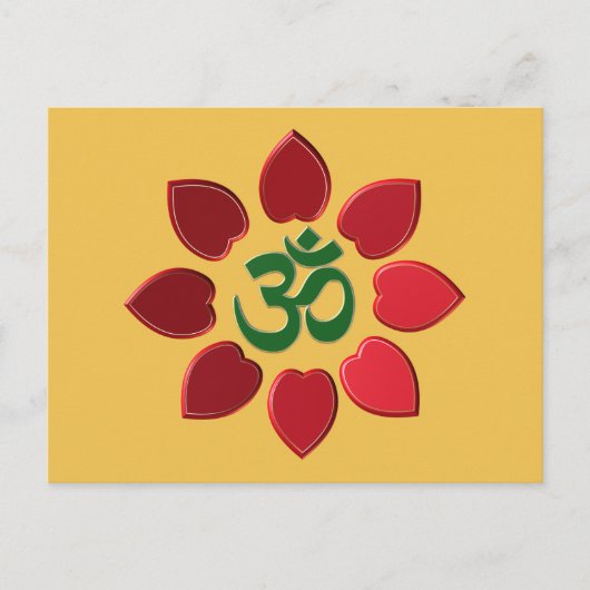 Carte Postale Symbole Om (Devant)