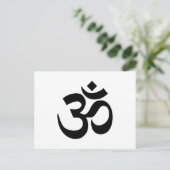 CARTE POSTALE SYMBOLE OM (Debout devant)