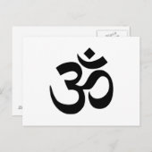 CARTE POSTALE SYMBOLE OM (Devant / Derrière)