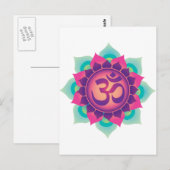 CARTE POSTALE SYMBOLE OM (Devant / Derrière)