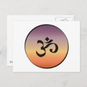 CARTE POSTALE SYMBOLE OM (Devant / Derrière)